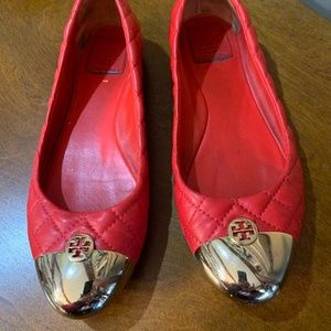 COPY - Beautiful red Tory Burch Kaitlin quilted ballet flats